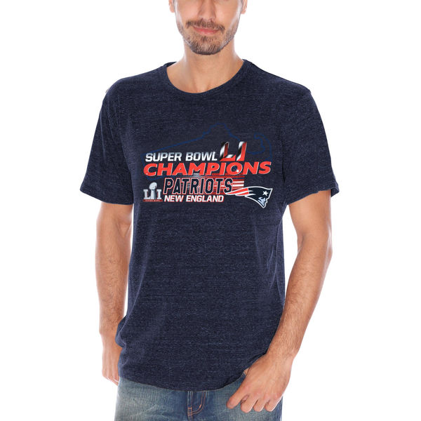 New England Patriots G-III Sports by Carl Banks Super Bowl LI Champions Championship T-Shirt - Navy